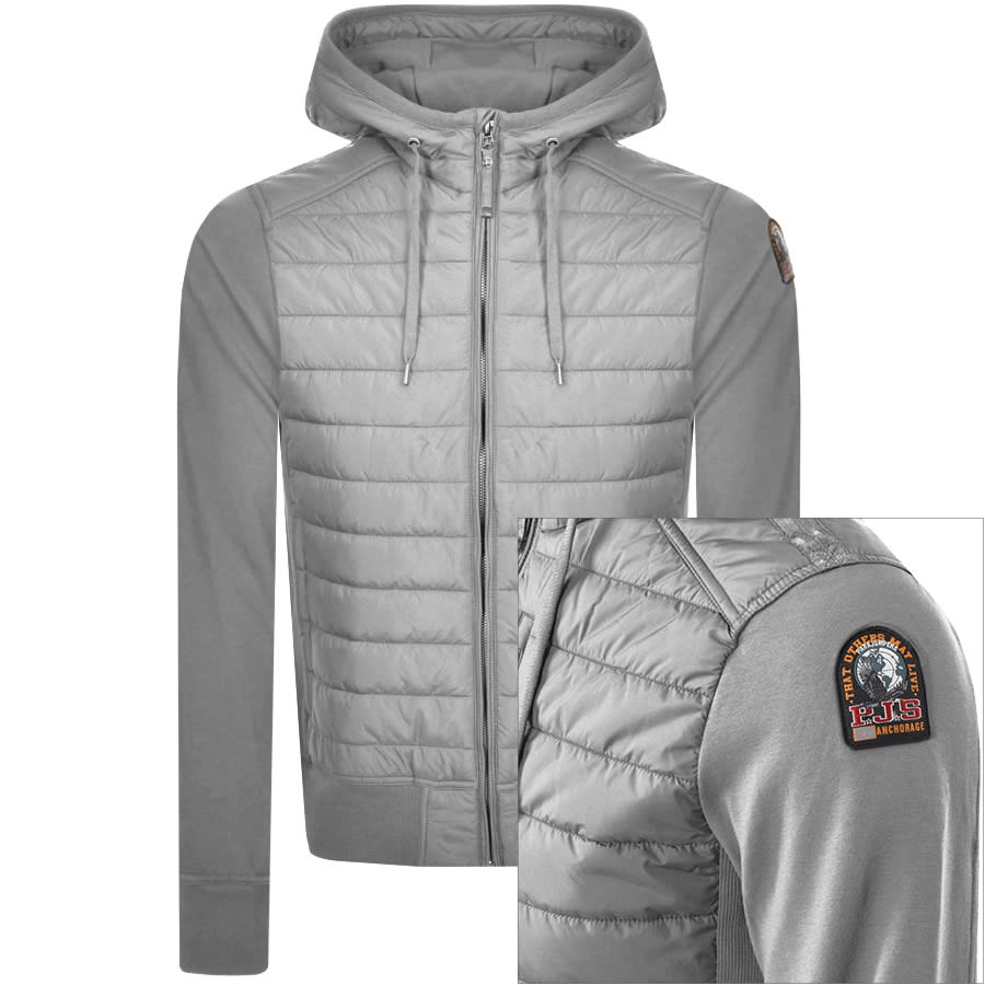 Alternative Image for ProductParajumpers Ivor Mixed Hoodie Grey1